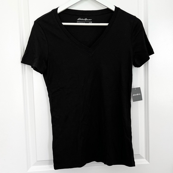 Eddie Bauer Favorite Short-Sleeve V-Neck - Picture 1 of 5